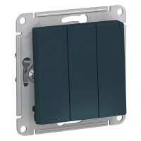 Выключатель 3 кл с/п 10А Изумруд AtlasDesign ATN000831