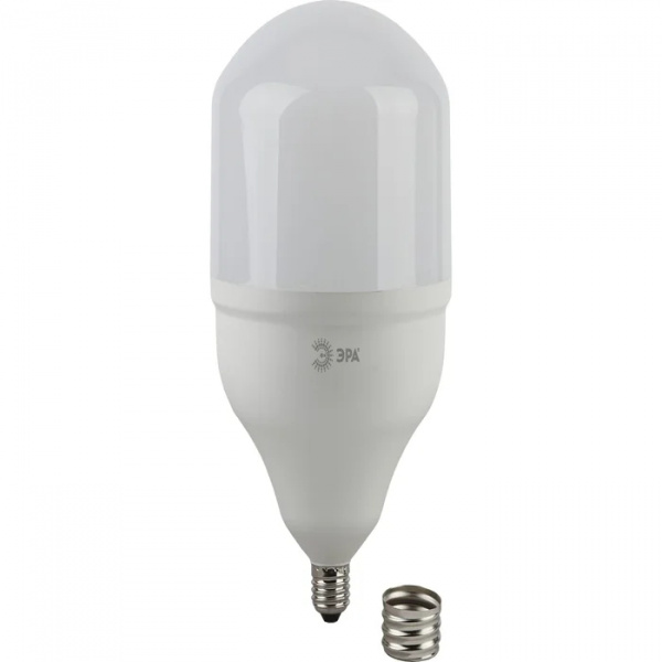 Лампа светодиодная  высокомощн. E27 65W (5200lm) 6500K POWER (переходник на E40) ЭРА