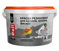 Краска резиновая DALI для кровли и фасада красная  6кг
