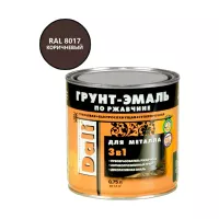 Эмаль Грунт 3 в 1 DALI коричневая RAL8017, 0,75л (6)
