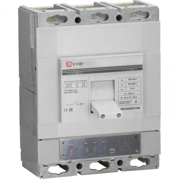 Выключатель-автомат ВА 99 800А 800/800А 3п.EKF Proxima 