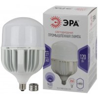 Лампа светодиодная высокомощн. E27 120W (9600lm) 6500K POWER (переходник на E40) ЭРА (Б0049104)