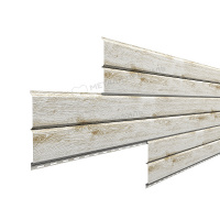 Сайдинг металл. "Lбрус" 0.264*3м ECOSTEEL МА-01 Беленый Дуб матовый (0,5мм)