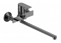Смеситель для ванны VODA Нева/Neva Gun Metal, с аксессуарами, графит, NV31AGM