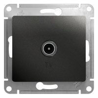 Розетка TV с/п Антрацит Glossa GSL000791 оконечн (10/160)