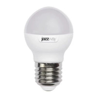 Лампа светодиодная шар G45 7 Вт Е14 белый свет Jazzway 5К