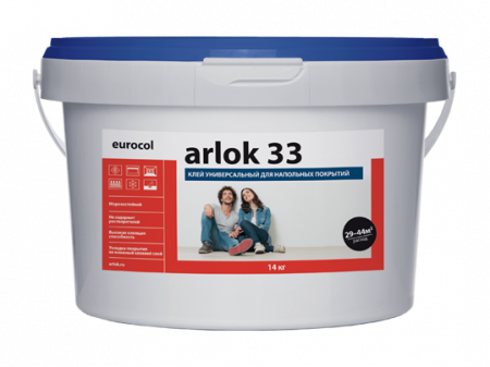 Клей для напольных покрытий Arlok 33 7кг (универсал) купить в каталоге интернет магазина СМИТ с доставкой по Улан-Удэ