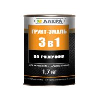 Эмаль Грунт 3 в 1 Лакра голубая 1,7кг (3) купить в каталоге интернет магазина СМИТ с доставкой по Улан-Удэ
