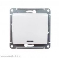 Выключатель 1 кл с/п с подсв Белый Glossa GSL000113 (20/160) купить в каталоге интернет магазина СМИТ с доставкой по Улан-Удэ