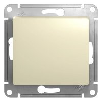 Выключатель 1 кл с/п Крем Glossa GSL000211 (20/160)