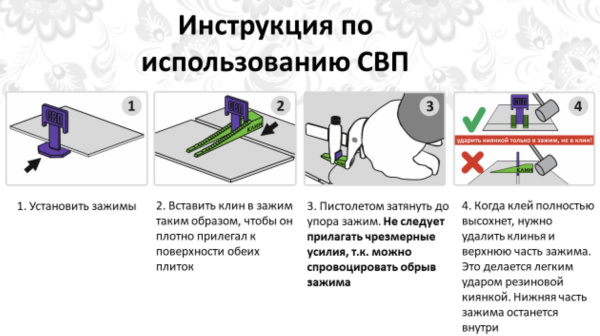 Система выравнивания плитки Клин "Ворота" 50шт (559-2050) купить в каталоге интернет магазина СМИТ с доставкой по Улан-Удэ