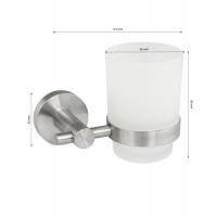 Стакан для зубных щеток, стеклянный арт. 80005 GFmark