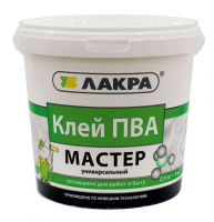 Клей ПВА Лакра Мастер 0,9кг (12) купить в каталоге интернет магазина СМИТ с доставкой по Улан-Удэ