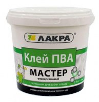 Клей ПВА Лакра Мастер 0,9кг (12) купить в каталоге интернет магазина СМИТ с доставкой по Улан-Удэ