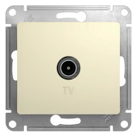 Розетка TV с/п Крем Glossa GSL000291 оконечн (10/160)