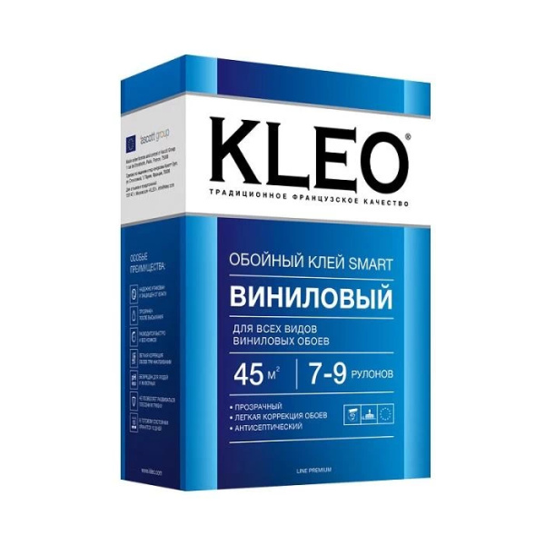 Клей обойный KLEO SMART Виниловый 7-9 рулонов 200г.(20)