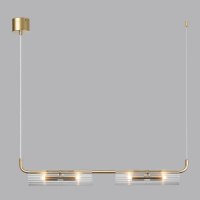 Люстра-подвес TORONTO 6560/4 золотой/прозр./металл/стекло G9 4*20W 220V купить в каталоге интернет магазина СМИТ с доставкой по Улан-Удэ