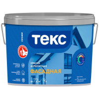 Краска фасадная Текс Профи акрилатная D 9 л
