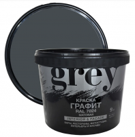Краска Радуга GREY RAL7024 матовая 9л купить в каталоге интернет магазина СМИТ с доставкой по Улан-Удэ