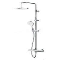 Душевая система AM.PM X-Joy F0785A400,см-ль без излива с ТМС, душ.штанга,верхний душ 220мм, ручн душ, хром