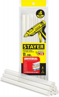 Стержни клеевые d-11мм 200мм 6шт прозрачные STAYER Universal (2-06821-T-S06)