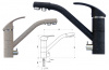 Смеситель для мойки Ulgran 010 (310) серый *** купить в каталоге интернет магазина СМИТ с доставкой по Улан-Удэ