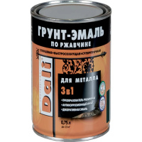 Эмаль Грунт 3 в 1 DALI серая RAL7004, 0,75л (6)
