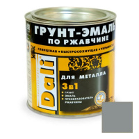 Эмаль Грунт 3 в 1 DALI серебристый алюминий RAL9006, 0,75л (6)