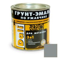 Эмаль Грунт 3 в 1 DALI серебристый алюминий RAL9006, 0,75л (6)