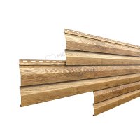 Сайдинг металл. "Корабельная доска" 0.260*3м ECOSTEEL T-01 Золотой Дуб текстур. (0,5мм)