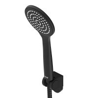 Лейка для душа Damixa Comfort D0208000BL черная, шланг 1500, держатель
