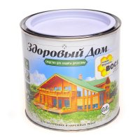 Антисептик лессирующий алкидный матовый Здоровый Дом бесцветный  0,8л (6) купить в каталоге интернет магазина СМИТ с доставкой по Улан-Удэ