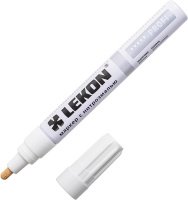 Маркер с нитроэмалью LEKON Profi 4мм цвет: белый (018904) (12)