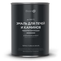 Эмаль термостойкая для печей Elcon Max Therm черная 1200С, 0,8кг (12)