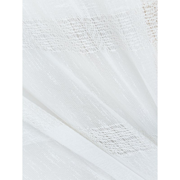 Штора Вуаль Лен белая с вышивкой 300х260 см S11-01 купить в каталоге интернет магазина СМИТ с доставкой по Улан-Удэ