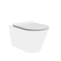 Сиденье для унитаза KERAMA MARAZZI универсальное с комплектом крепежей, белое глянцевое,KMDP.seat.00\WHT