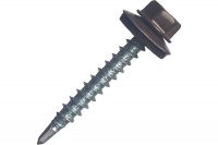 Саморез кровельный 4,8*50 RAL 8017 (2500шт) промтара