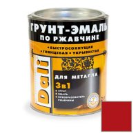 Эмаль Грунт 3 в 1 DALI красная RAL3001, 2л (3)