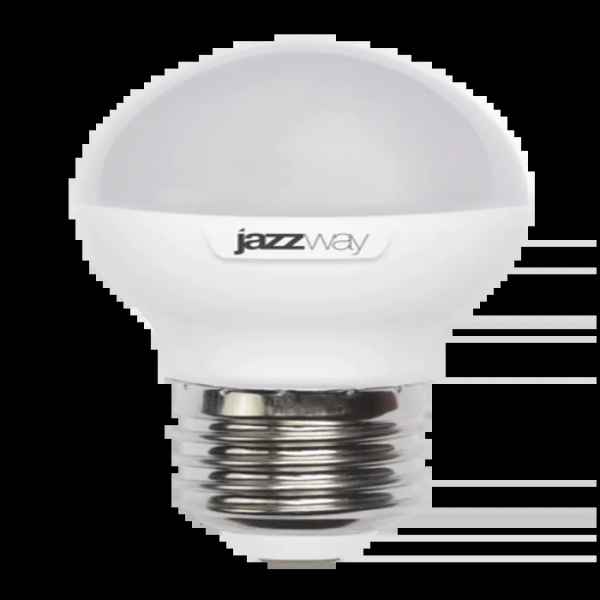 Лампа светодиодная шар G45 9 Вт Е27 теплый свет Jazzway 3К