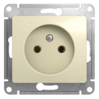 Розетка 1гн с/п б/з Крем Glossa GSL000241(20/160) купить в каталоге интернет магазина СМИТ с доставкой по Улан-Удэ
