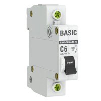 Выключатель-автомат EKF Basic ВА 47-29-6А 1 п