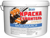 Краска в/д Моющаяся АКВА СМИТ СТРОИТЕЛЬ 14кг