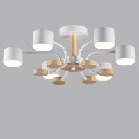 Люстра RONDO 8231/6C белый,металл/дерево/пластик LED GX53 6*9W 220V