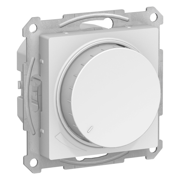 Светорегулятор 315 Вт с/п поворотно-нажимной AtlasDesign белый ATN000134 (8/48)