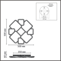 Люстра BRIDGE 8013/90CL LЕD 90W 220V 3000-6000K купить в каталоге интернет магазина СМИТ с доставкой по Улан-Удэ