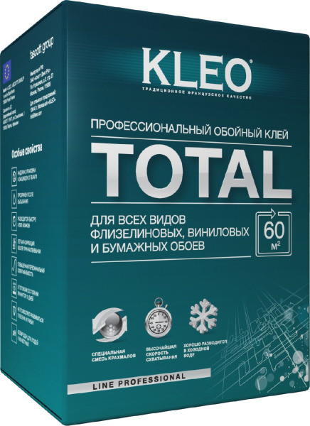 Клей обойный KLEO TOTAL 70 Универсальный (12) купить в каталоге интернет магазина СМИТ с доставкой по Улан-Удэ