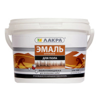 Эмаль для пола акриловая желто-коричневая Лакра 0,9кг (6)