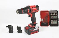 Шуруповерт Einhell PXC TE-CD 18В/45Нм 3X-Li, 1акк 2,0Aч +ЗУ +кейс +набор 22 предмета (4513990)