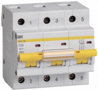 Выключатель-автомат IEK ВА 47-100  3P 80A 10кА хар-ка C