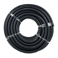 Труба гофриров негорючая безгалогеновая 32мм FRHF Plast с зондом черная (50м)
